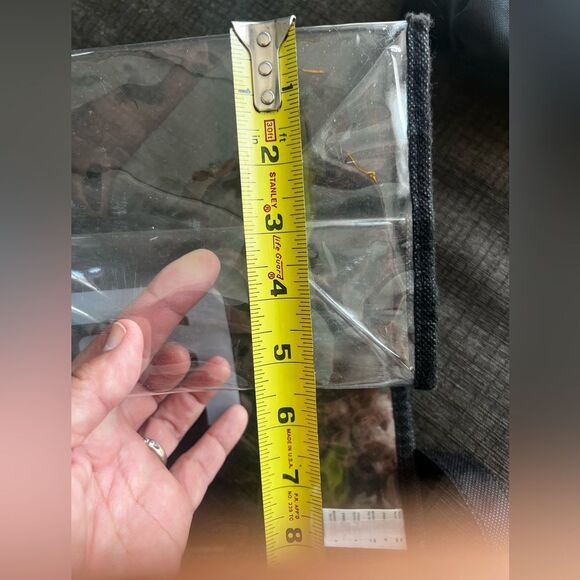 NFL NY Giants Stadium Game Day Clear Tote with Black Trim and Blue Logo - Picture 6 of 8